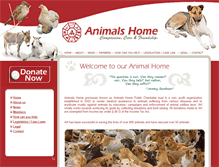 Tablet Screenshot of animalshome.org